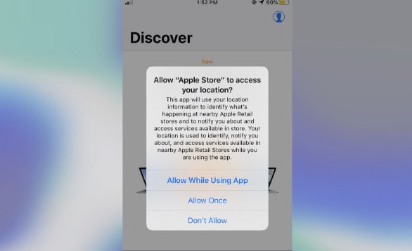 3 options of app access
