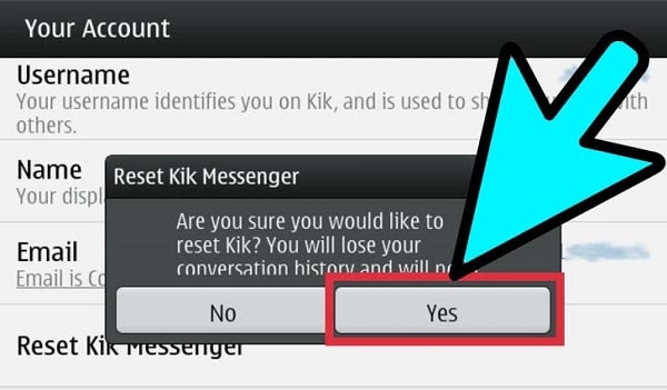 Delete Whole Kik Chat History from iPhone