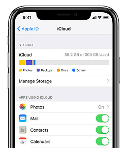 choose apps using iCloud