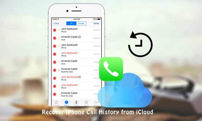 retrieve iPhone call history from iCloud