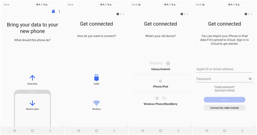 Transfer Data from iCloud Backups to Samsung Galaxy Note 10 Wirelessly