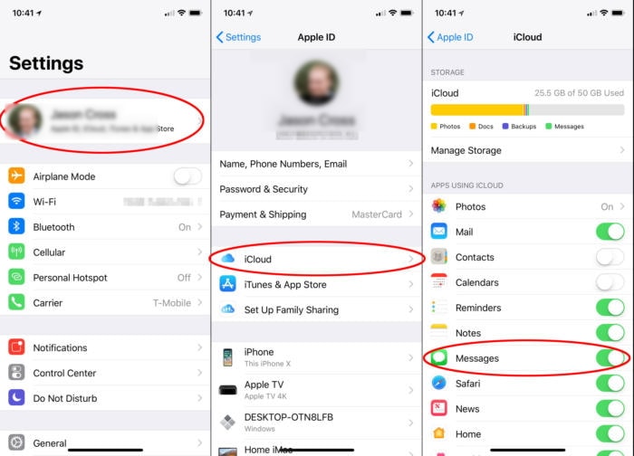 how to save text messages from iphone using backup