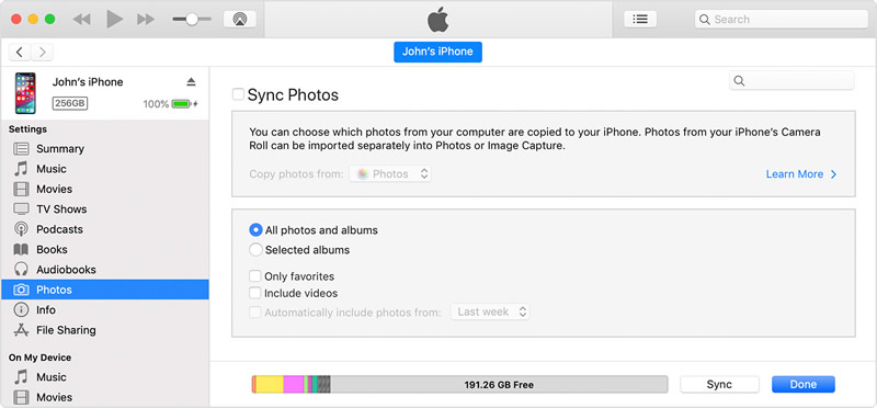 permamently delete iphone photos from iTunes