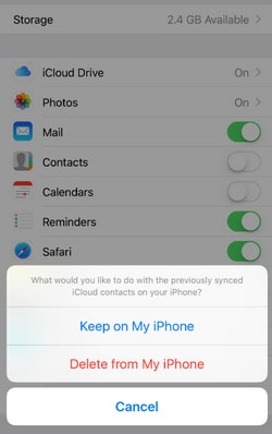 recover contacts from iphone