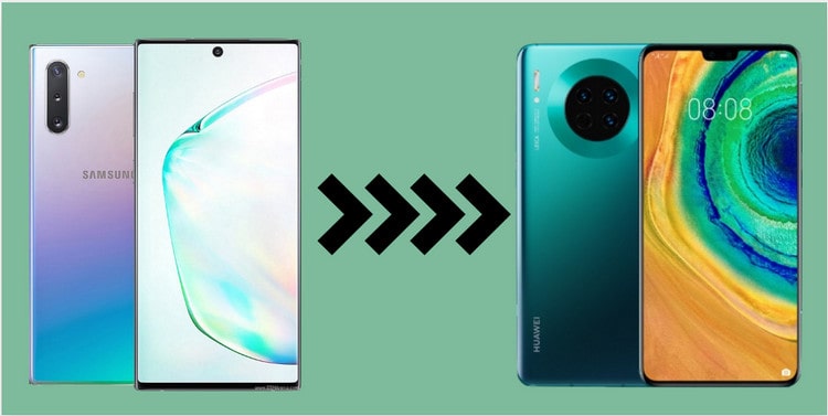 Samsung to Huawei Mate 30 data transfer