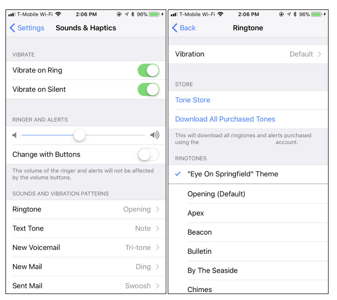 how to set ringtone for iphone 6