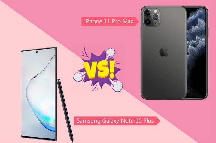 iphone 11 pr max vs. samsung galaxy note 10 plus