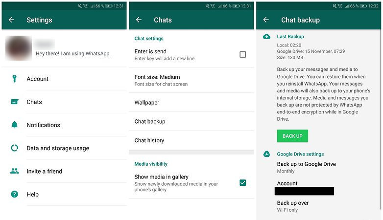 backup whatsapp messages