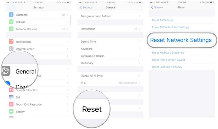 reset Wi-fi network