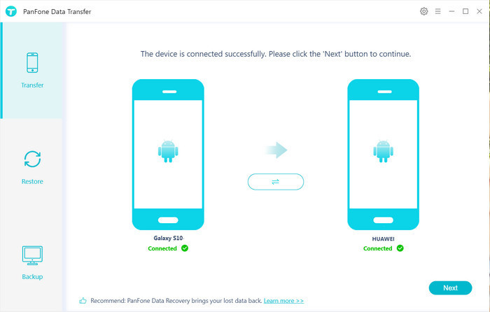 connect Android device and Huawei Mate 30