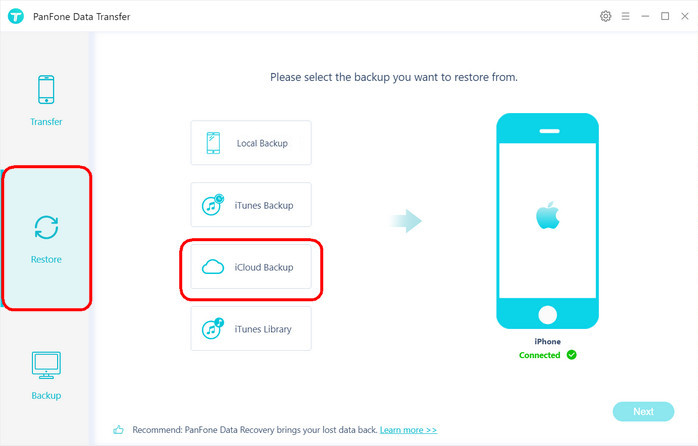 restore whatsapp from iCloud backup