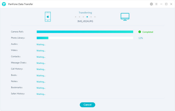 start backing up iPhone data to computer