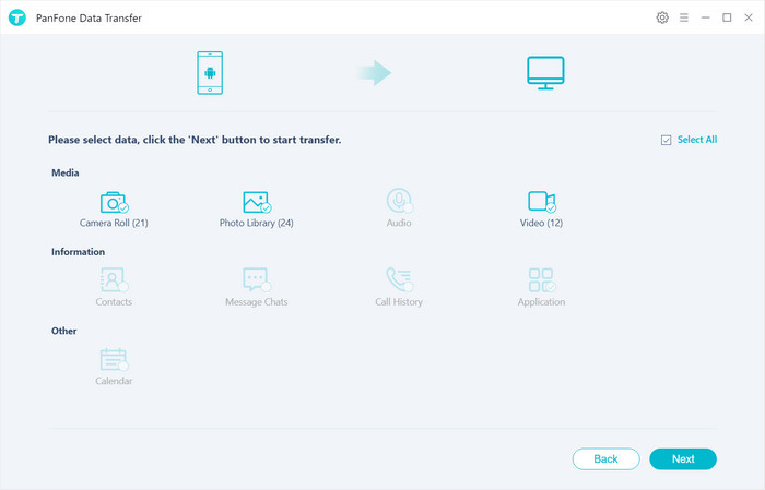 transfer data from Samsung Galaxy S20 to pc