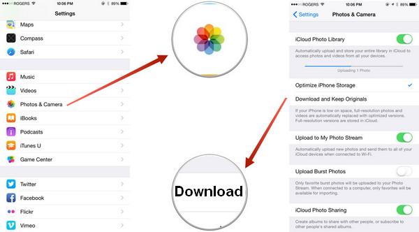 Close iCloud photo library