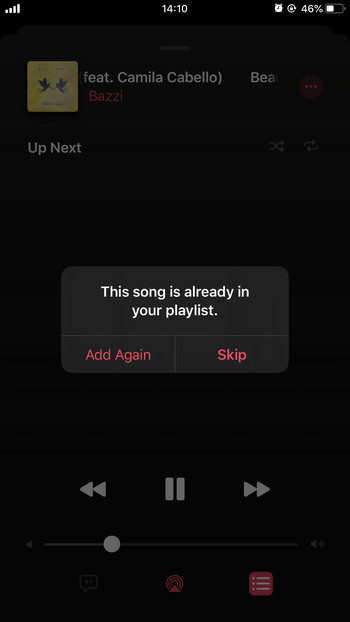 Apple Music add duplicate music