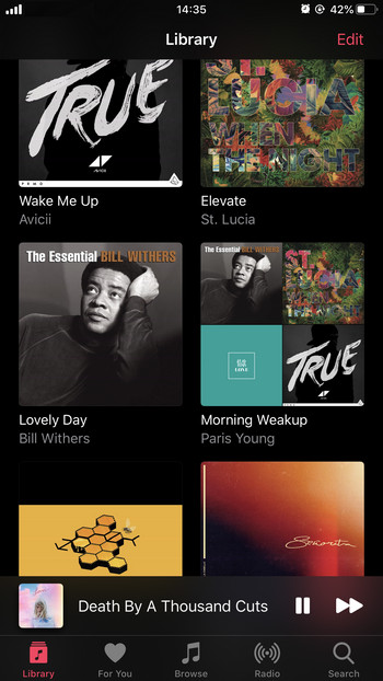 Apple Music user interface