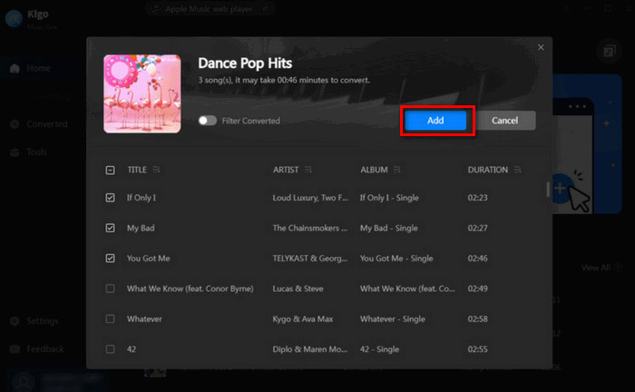 add music