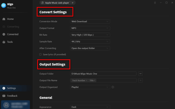 customize settings